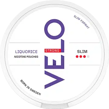 nicotine pouches snus Velo liquorice slim