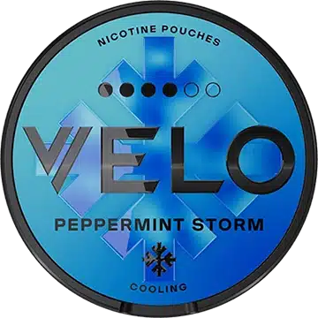 nicotine pouches snus Velo peppermint storm 4star