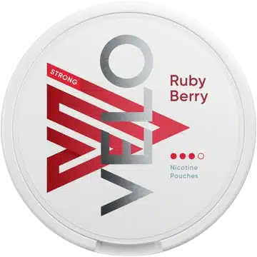 nicotine pouches snus Velo ruby berry strong