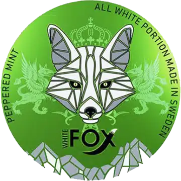 nicotine pouches snus White Fox Peppered Mint green normal
