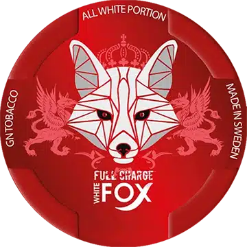 nicotine pouches snus White fox Full Charge red cross