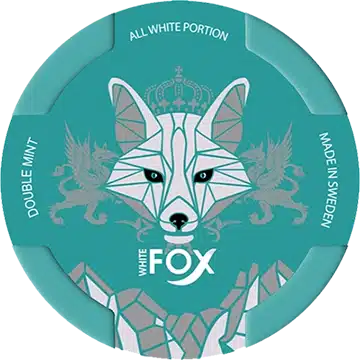 nicotine pouches snus White fox double mint cyan cross