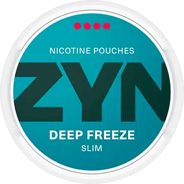 nicotine pouches snus ZYN deep freeze slim
