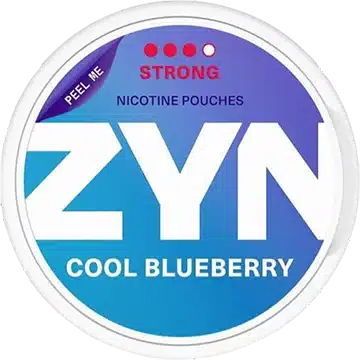 nicotine pouches snus ZYN PK cool blueberry strong