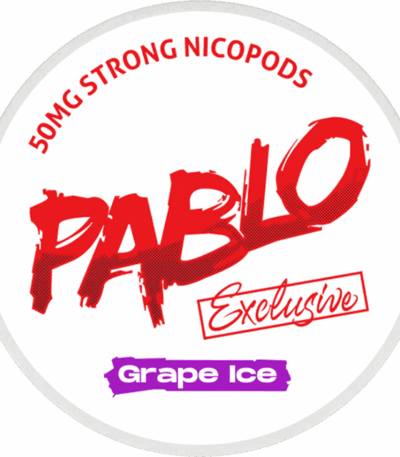 Pablo Grape Ice 30mg nicotine pouches – strong grape mint flavor, tobacco-free