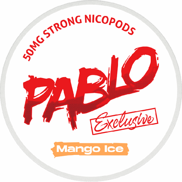 Pablo Mango Ice 30mg nicotine pouches – mango ice flavor, strong and tobacco-free