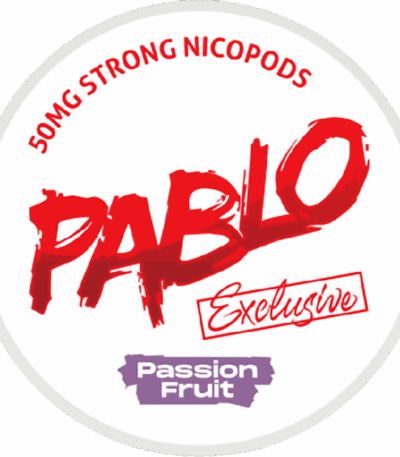 Pablo Passion Fruit 30mg nicotine pouches – tropical fruity flavor, strong, tobacco-free