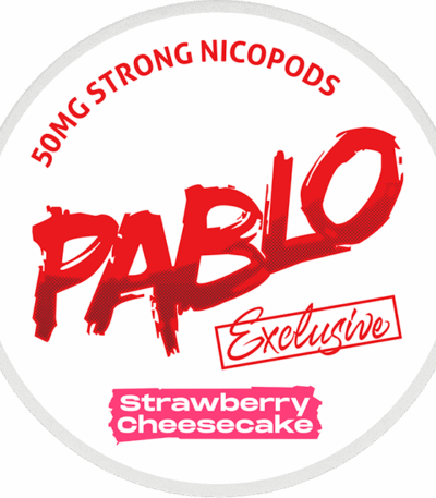 Pablo Strawberry Cheesecake 30mg nicotine pouches – sweet strawberry cheesecake flavor, strong, tobacco-free