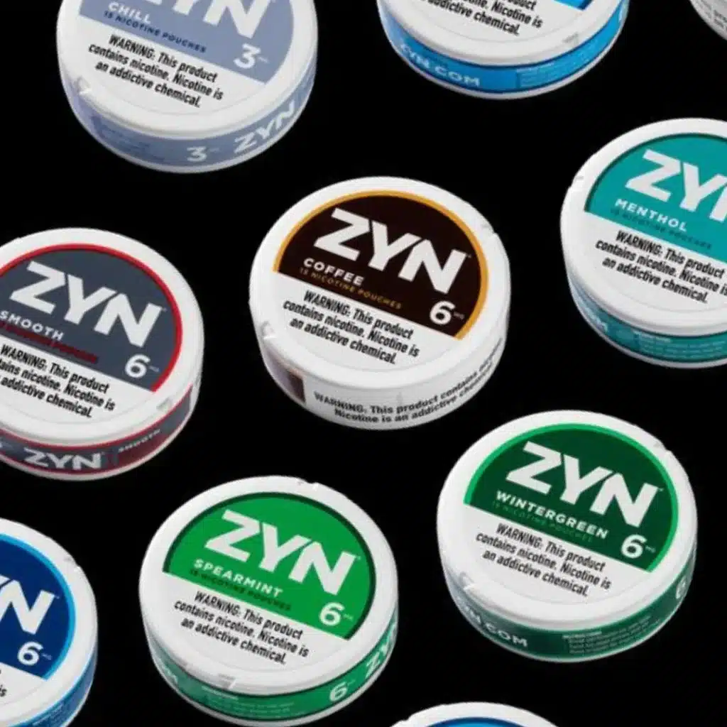 ZYN nicotine pouch strengths comparison in different cans